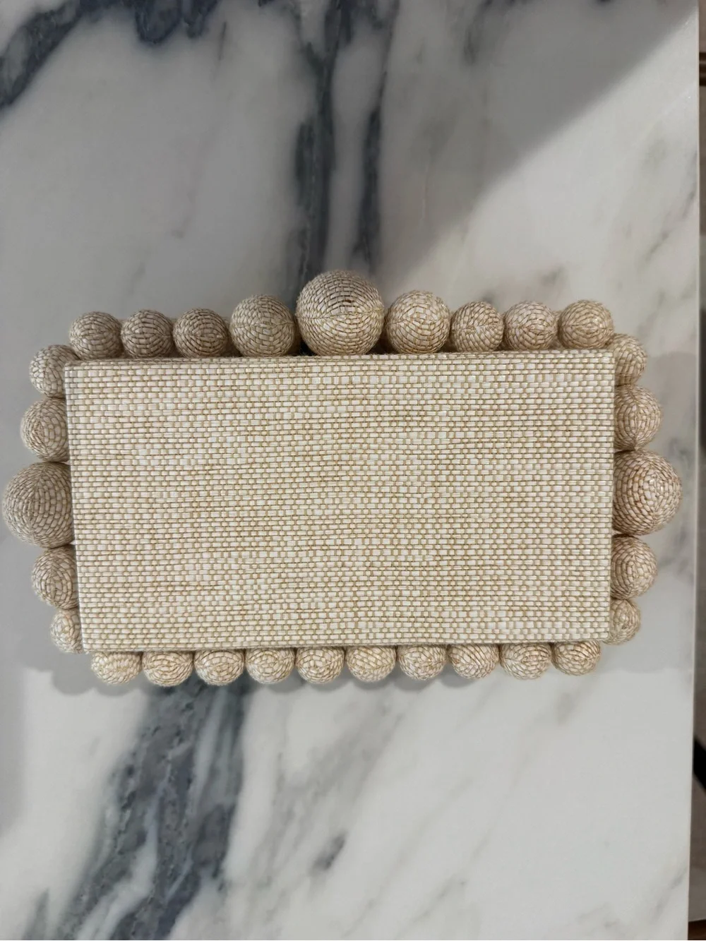 Cult Gaia EOS Raffia Minaudiere